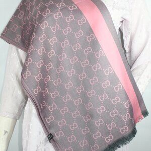 Gucci Stole Shawl Wrap 65% Cashmere 35% Silk Multicolor Used
